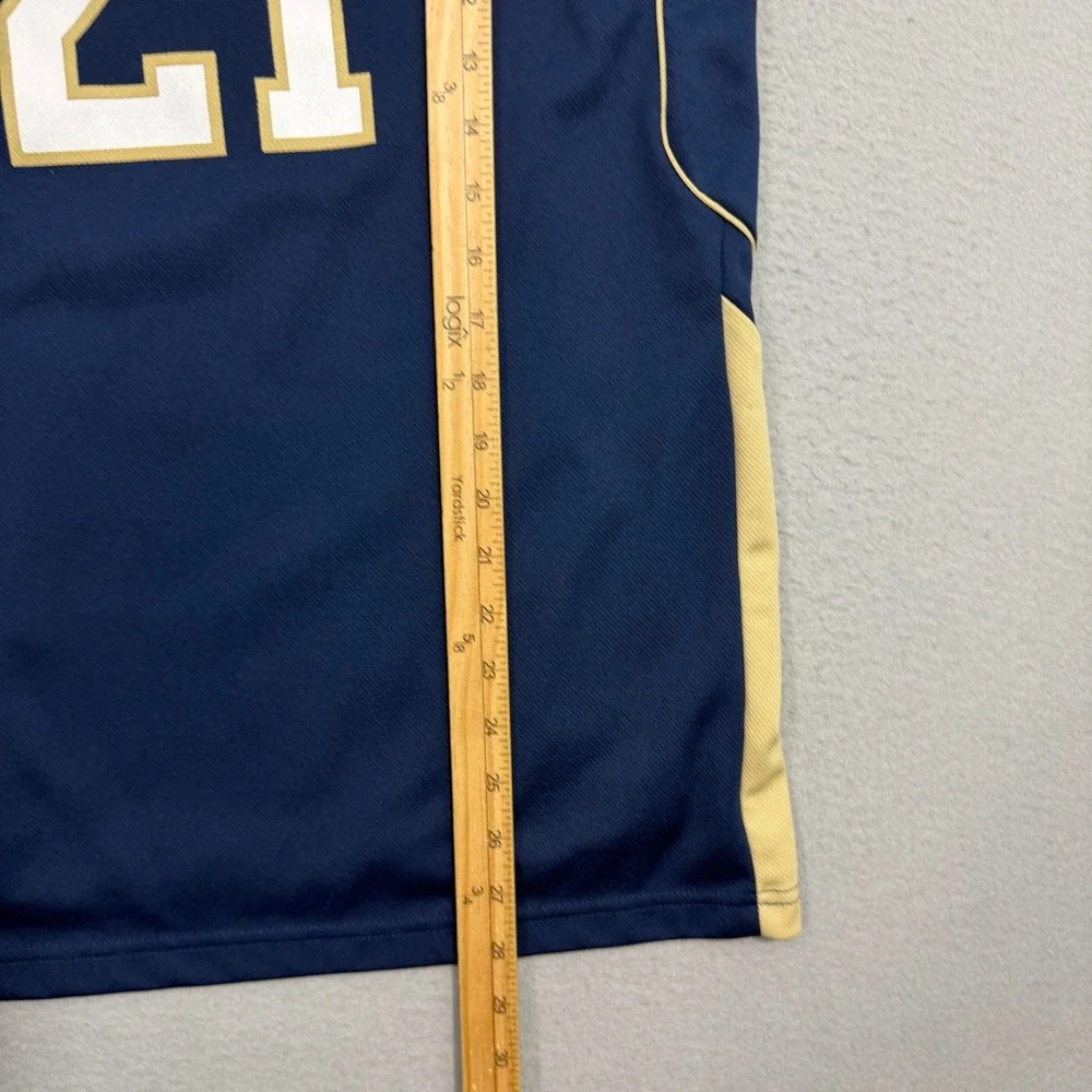 Adidas Notre Dame Fighting Irish Basketball Jersey Size Large Navy Blue NCAA y2k